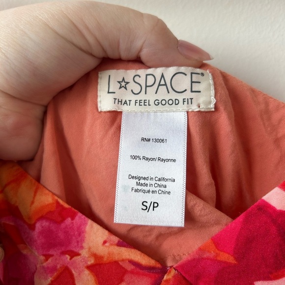 L Space Harper Midi Dress Size Small Floral EUC G0334 - Picture 7 of 10